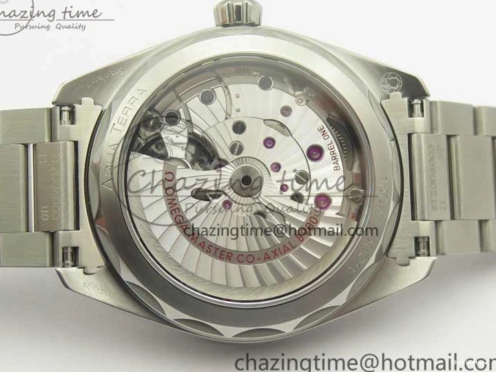 0130 Aqua Terra 150M Master Chronometers VSF 1:1 Best Edition Deep Blue Dial Silver Hand on SS Bracelet A8900 Super Clone HighPerformance 8013